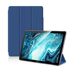 Leather Case Stands Flip Cover L11 Holder for Huawei MediaPad M6 10.8 Blue