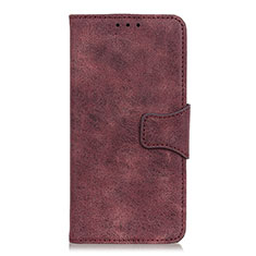 Leather Case Stands Flip Cover L11 Holder for Huawei Nova 7i Red Wine