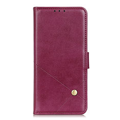 Leather Case Stands Flip Cover L11 Holder for Huawei Nova 8 SE 5G Red Wine