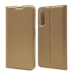 Leather Case Stands Flip Cover L11 Holder for Huawei Y9s Gold