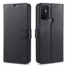 Leather Case Stands Flip Cover L11 Holder for Oppo A11s Black