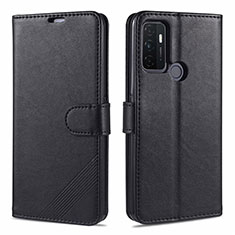 Leather Case Stands Flip Cover L11 Holder for Oppo A32 Black