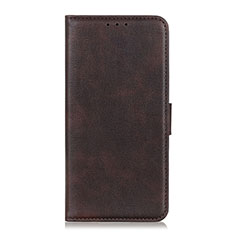 Leather Case Stands Flip Cover L11 Holder for Realme V5 5G Brown