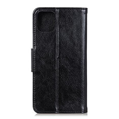 Leather Case Stands Flip Cover L11 Holder for Samsung Galaxy A71 4G A715 Black