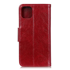 Leather Case Stands Flip Cover L11 Holder for Samsung Galaxy A71 4G A715 Red Wine