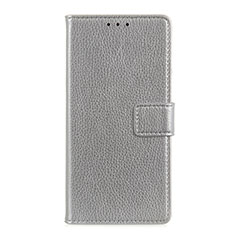 Leather Case Stands Flip Cover L11 Holder for Samsung Galaxy S20 Lite 5G Silver