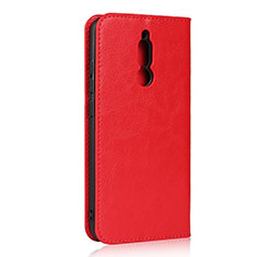 Leather Case Stands Flip Cover L11 Holder for Xiaomi Redmi 8 Red