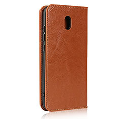 Leather Case Stands Flip Cover L11 Holder for Xiaomi Redmi 8A Orange