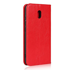 Leather Case Stands Flip Cover L11 Holder for Xiaomi Redmi 8A Red