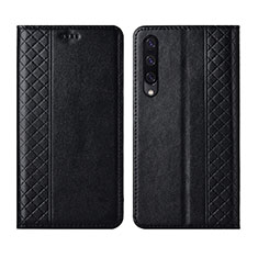 Leather Case Stands Flip Cover L12 Holder for Huawei P Smart Pro (2019) Black