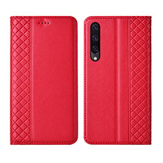 Leather Case Stands Flip Cover L12 Holder for Huawei Y9s Red