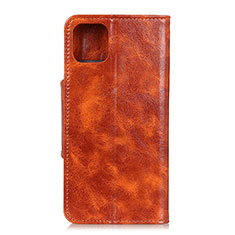 Leather Case Stands Flip Cover L12 Holder for Samsung Galaxy A71 4G A715 Orange