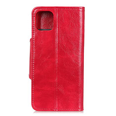 Leather Case Stands Flip Cover L12 Holder for Samsung Galaxy A71 4G A715 Red
