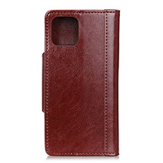 Leather Case Stands Flip Cover L14 Holder for Huawei Honor 30S Brown