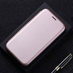 Leather Case Stands Flip Cover L14 Holder for Nokia 2.4 Rose Gold