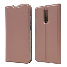 Leather Case Stands Flip Cover L14 Holder for Xiaomi Redmi 8 Rose Gold