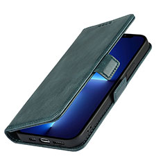 Leather Case Stands Flip Cover L15 Holder for Apple iPhone 13 Mini Blue