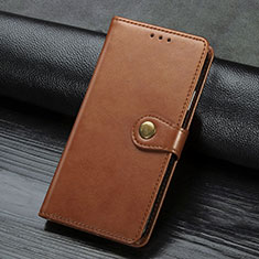 Leather Case Stands Flip Cover L16 Holder for Huawei Honor 9C Brown