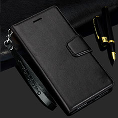 Leather Case Stands Flip Cover L16 Holder for Realme C11 Black