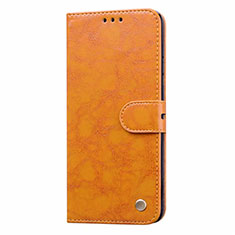 Leather Case Stands Flip Cover L16 Holder for Samsung Galaxy A31 Orange