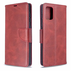 Leather Case Stands Flip Cover L16 Holder for Samsung Galaxy A71 5G Red