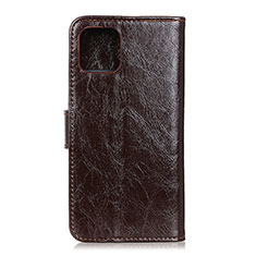 Leather Case Stands Flip Cover L17 Holder for Huawei Honor 30S Brown