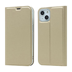 Leather Case Stands Flip Cover L18 Holder for Apple iPhone 13 Gold