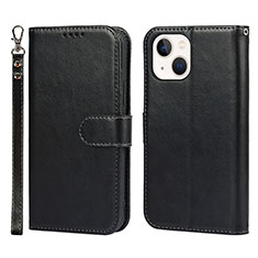 Leather Case Stands Flip Cover L19 Holder for Apple iPhone 13 Mini Black