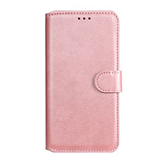 Leather Case Stands Flip Cover L19 Holder for Samsung Galaxy A41 Rose Gold