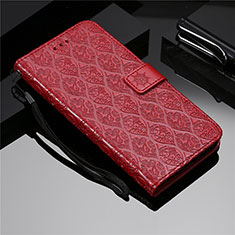 Leather Case Stands Flip Cover L19 Holder for Samsung Galaxy A51 5G Red