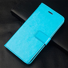 Leather Case Stands Flip Cover L20 Holder for Huawei Honor 30S Sky Blue