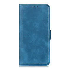 Leather Case Stands Flip Cover L22 Holder for Realme C11 Blue