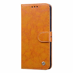 Leather Case Stands Flip Cover L22 Holder for Samsung Galaxy A41 Orange