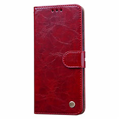 Leather Case Stands Flip Cover L22 Holder for Samsung Galaxy A41 Red