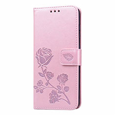 Leather Case Stands Flip Cover L23 Holder for Samsung Galaxy A41 Pink