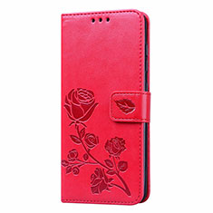 Leather Case Stands Flip Cover L23 Holder for Samsung Galaxy A41 Red