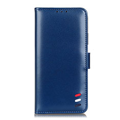 Leather Case Stands Flip Cover L23 Holder for Samsung Galaxy A51 5G Blue