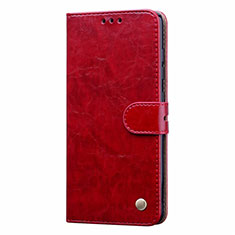 Leather Case Stands Flip Cover L23 Holder for Samsung Galaxy A71 5G Red