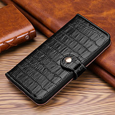 Leather Case Stands Flip Cover L24 Holder for Apple iPhone 13 Black