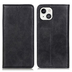 Leather Case Stands Flip Cover L26 Holder for Apple iPhone 13 Black