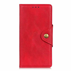 Leather Case Stands Flip Cover L26 Holder for Samsung Galaxy A71 4G A715 Red