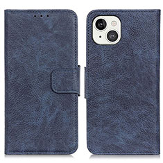 Leather Case Stands Flip Cover L27 Holder for Apple iPhone 13 Mini Blue
