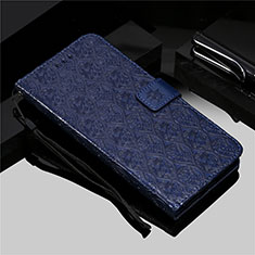 Leather Case Stands Flip Cover L28 Holder for Samsung Galaxy A71 5G Blue