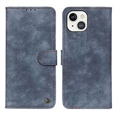 Leather Case Stands Flip Cover L30 Holder for Apple iPhone 13 Mini Blue
