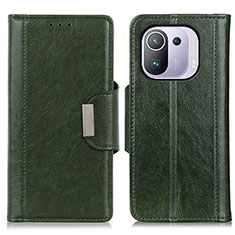 Leather Case Stands Flip Cover M01L Holder for Xiaomi Mi 11 Pro 5G Green