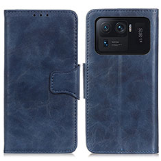 Leather Case Stands Flip Cover M02L Holder for Xiaomi Mi 11 Ultra 5G Blue