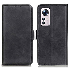 Leather Case Stands Flip Cover M03L Holder for Xiaomi Mi 12 5G Black
