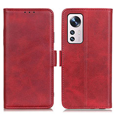 Leather Case Stands Flip Cover M03L Holder for Xiaomi Mi 12 5G Red