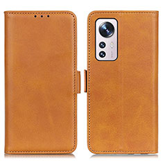 Leather Case Stands Flip Cover M03L Holder for Xiaomi Mi 12S 5G Khaki