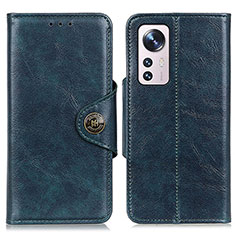 Leather Case Stands Flip Cover M04L Holder for Xiaomi Mi 12 Pro 5G Blue
